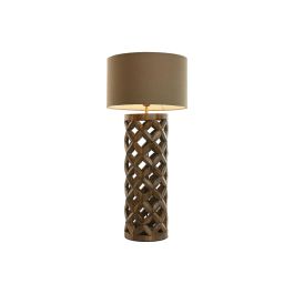 Lampe de bureau Home ESPRIT Beige Naturel Bois de manguier 50 W 220 V 35,5 x 35,5 x 79,5 cm
