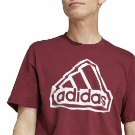 T-shirt à manches courtes homme Adidas Fld Bos Marron Bordeaux