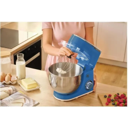 Robot pâtissier Sencor STM 3632BL - 1300 W - Bol inox 5.5 L - 6 vitesses avec fonction Pulse