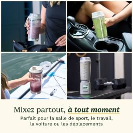 Bol mixeur Cuisinart PBL100E Blast&Go 120 W Blanc 500 ml