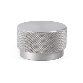 Viefe Poignée de Meuble Graf Big en Aluminium, Effet Inox, Ø38/Ø50 mm