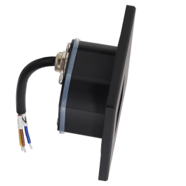 Plafonnier LED Encastrable 3W IP65 Blanc Chaud 3000K Noir pour Escaliers et Extérieur