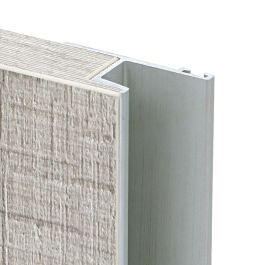 HERRAJES ALK Calas 44Mm 2,60 Profil Tirador Aluminium Effet Inox (Set de 2)