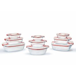 Pyrex COOK & HEAT Boîte Rectangulaire en Verre avec Couvercle 28 x 20 cm