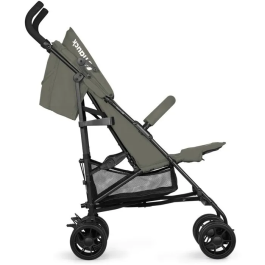 Hauck Fold N Care - Poussette Canne Légère pour Enfant 6 Mois à 22 kg, 4 Roues Pivotantes, Dossier 5 Positions, Harnais 5 Points, Couleur Olive