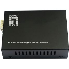 Level One GVT-2015 Convertisseur média 10/100/1000 Base-T vers SFP avec PoE+ 60W - 1 port RJ45 Gigabit et 1 port SFP