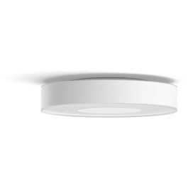 Philips Hue White and Color ambiance Plafonnier intelligent Infuse M, Bluetooth, blanc, 2350 lm, éclairage LED moderne pour salon/chambre