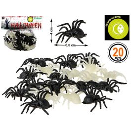 Pack de 20 araignées décoratives brillant dans le noir - Accessoire pour fête d'Halloween - Couleur noire Precio: 10.6899996. SKU: B15Y6AV5H5