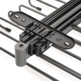 Emuca Porte-pantalons extractible, 11 tiges, guides d'extraction totale, Acier, Titane