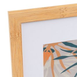Cadre photo Blanc Naturel Verre Bois MDF