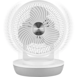 Sencor SFE 2340WH - Ventilateur de bureau silencieux 23 cm, 3 vitesses, télécommande, oscillation horizontale 70° et verticale 90°, minuterie 1-8h