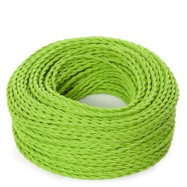 Câble Tressé Textile 2x0,75mm² 1M Vert Menthe SKD-CT275-MINT GREEN
