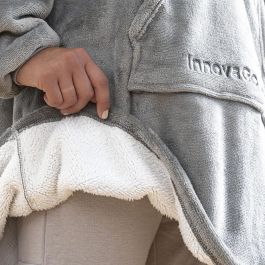 Pack Chauffe-pieds Électrique 2-en-1 et Couverture à Manches Sweat-shirt Oversize avec Polaire InnovaGoods