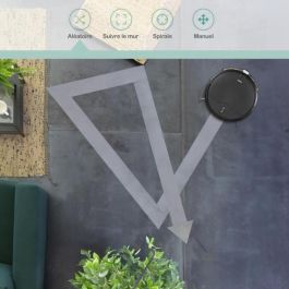 Livoo DOH145 WASH'UP Robot Aspirateur Connecté 1000 Pa 70 min 2 Dépôts Noir