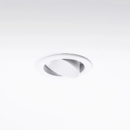 Downlight circulaire GU10 blanc sans douille/ampoule