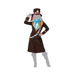 Déguisement Femme Adulte La Folle Chapelière Alice au Pays des Merveilles Marron avec Chapeau et Accessoire Taille XS-S