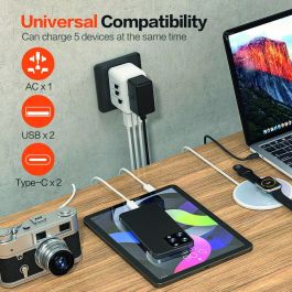 Multiprise Scape Travel 621UC Plastique