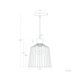 Lampara Colgante Turkistan Métal et Bois SKD-P80048