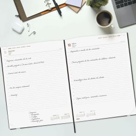 Agenda Finocam DYNAMIC MARA Noir 21 x 27 cm A4 2026