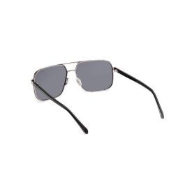 Guess Gafas GU00119 POLARIZADA 08D Lunettes de soleil Homme Métal Argenté Verre Polarisé Gris 58mm
