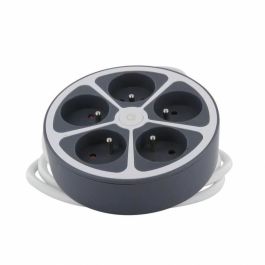 Chacon Multiprise Bureau 16A 250V Max 3680W 5 prises 16A câble 1.5m gris