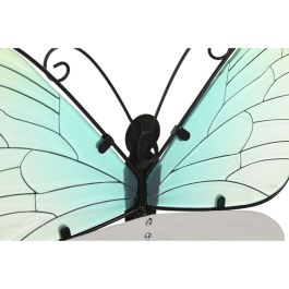 Décoration murale Home ESPRIT Jaune Bleu Vert Lila Papillon Shabby Chic 30 x 1,5 x 30 cm (4 Unités)