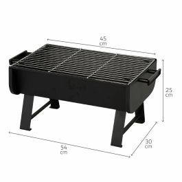 Barbecue Portable Aktive Acier 45 x 25 x 30 cm Noir (2 Unités)