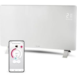Radiateur intelligent Wi-Fi en verre - SENCOR - SCF 4740WH - 2400 W - 2 niveaux - Thermostat - Blanc Precio: 210.5000004. SKU: B12X2N6X2A