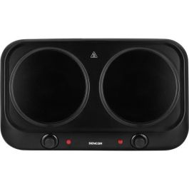 Sencor SCP 2263BK Plaque de cuisson infrarouge, 2 foyers en verre céramique (19 cm), 2400 W, noir