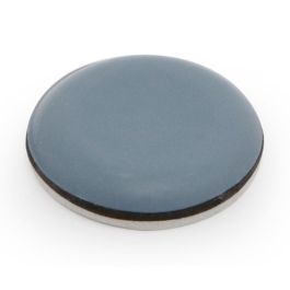 HERRAJES ALK Pied Coulissant Rond Base PTFE Adhésif Ø20mm Blister 8 Unités