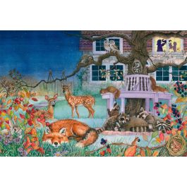 Schmidt Spiele Puzzle Visite Nocturne des Animaux 100 Pièces, Dès 6 Ans, Jeu pour Enfants