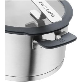 Zwilling 1009149 Simplify Edelstahl-Kochtopfset 4-teilig Silber-Schwarz