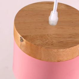 Lampe Suspendue Métal et Bois "Mikayla" SKD-P1010-W