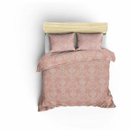 Jeu de lit 220x240 cm 2 taies d'oreiller 60x60 cm 65% coton 35% polyester Rose MEN8681181708576