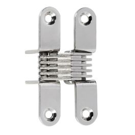 CEAM Bisagra Invisible Pour Portes de Meubles Finition Laitonné et Nickel