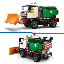 Lego City 60490 - Déneigeuse Jouet de Construction - Fonction Épandage de Sel - Avec Minifigurine Conducteur - Jouet Enfant 6 Ans et Plus