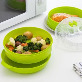 Cuiseur-Vapeur Double pour Micro-Ondes Codowave InnovaGoods