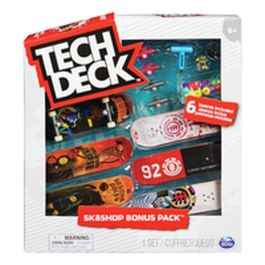 Tech Deck Skate Shop Bonus Kit de montage et personnalisation de skate, 6 planches, roues, outils et accessoires - Ref. 6028845