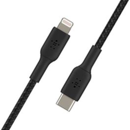 Câble USB-C vers Lightning Belkin CAA004BT2MBK Noir 2 m
