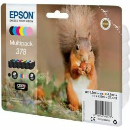 Epson Multipack 378 Cartouches d'encre Originales - Pack de 6 - Noir, Jaune, Cyan, Magenta, Magenta clair, Cyan clair pour Expression Photo XP-8500 Precio: 101.4999996. SKU: S7134301