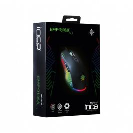 INCA Gaming Maus IMG-GT17 6400 DPI. RGB. 7 Tasten. USB. SW retail