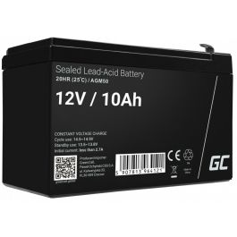 Green Cell AGM50 - Batterie AGM 12V 10Ah (10000 mAh) - Noir - Batterie de rechange VRLA AGM