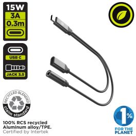 Adaptateur Audio Jack Muvit for Change Noir