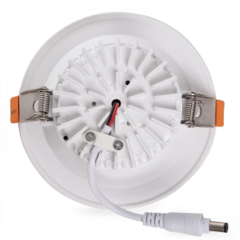 Downlight LED Circulaire 9W 1260Lm 2700K Anti-Reflet UGR19 40.000H HO-DL-AD-9W-WW
