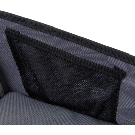 Tineo Plateau de Voyage Portable pour Enfant avec Compartiments et Support - Adapté aux Sièges Auto - Gris