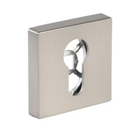 HERRAJES ALK Serrure Zamak Z Carrée 51x51 Nickel Brossé Noir Mat