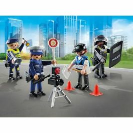 Playmobil 71730 Set de profession policière avec 4 policiers