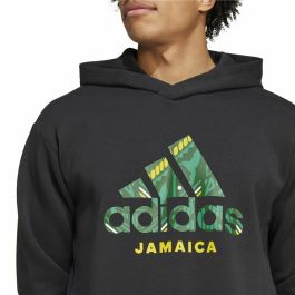 Sweat à capuche homme Adidas Jamaica Seasonal Doubleknit Noir