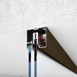 KLEIN Rollglass+ 100 Ksc V10-12 Kit d'accessoires pour système de porte coulissante en verre, verre 10-12mm, 100kg