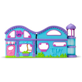 Littlest Pet Shop Maison Deluxe avec 4 Figurines Pet Shop et plus de 20 Accessoires - Coffret de Jeu pour Enfants a partir de 4 Ans - BANDAI